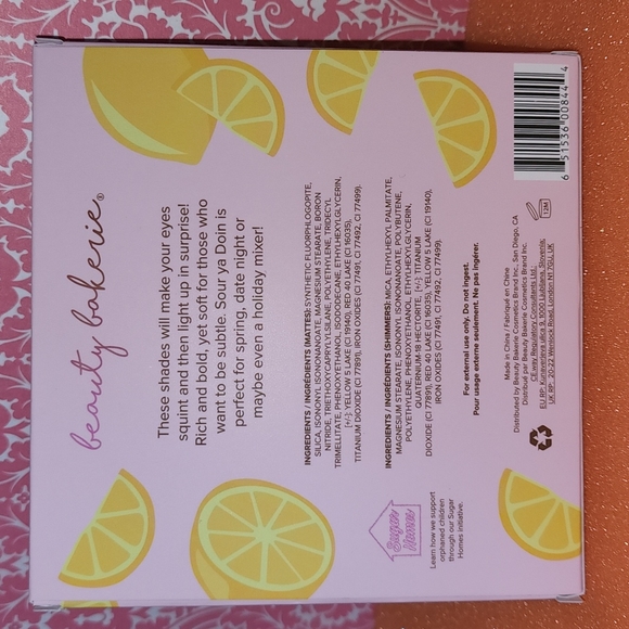 NIB - Beauty Bakerie - Sour ya doin'?? Eyeshadow Palette - Picture 3 of 3